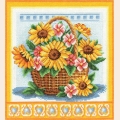 Набор для вышивания нитками PANNA "Корзинка с цветами"